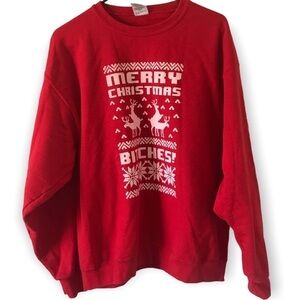 Men or women red Christmas sweater (T4)